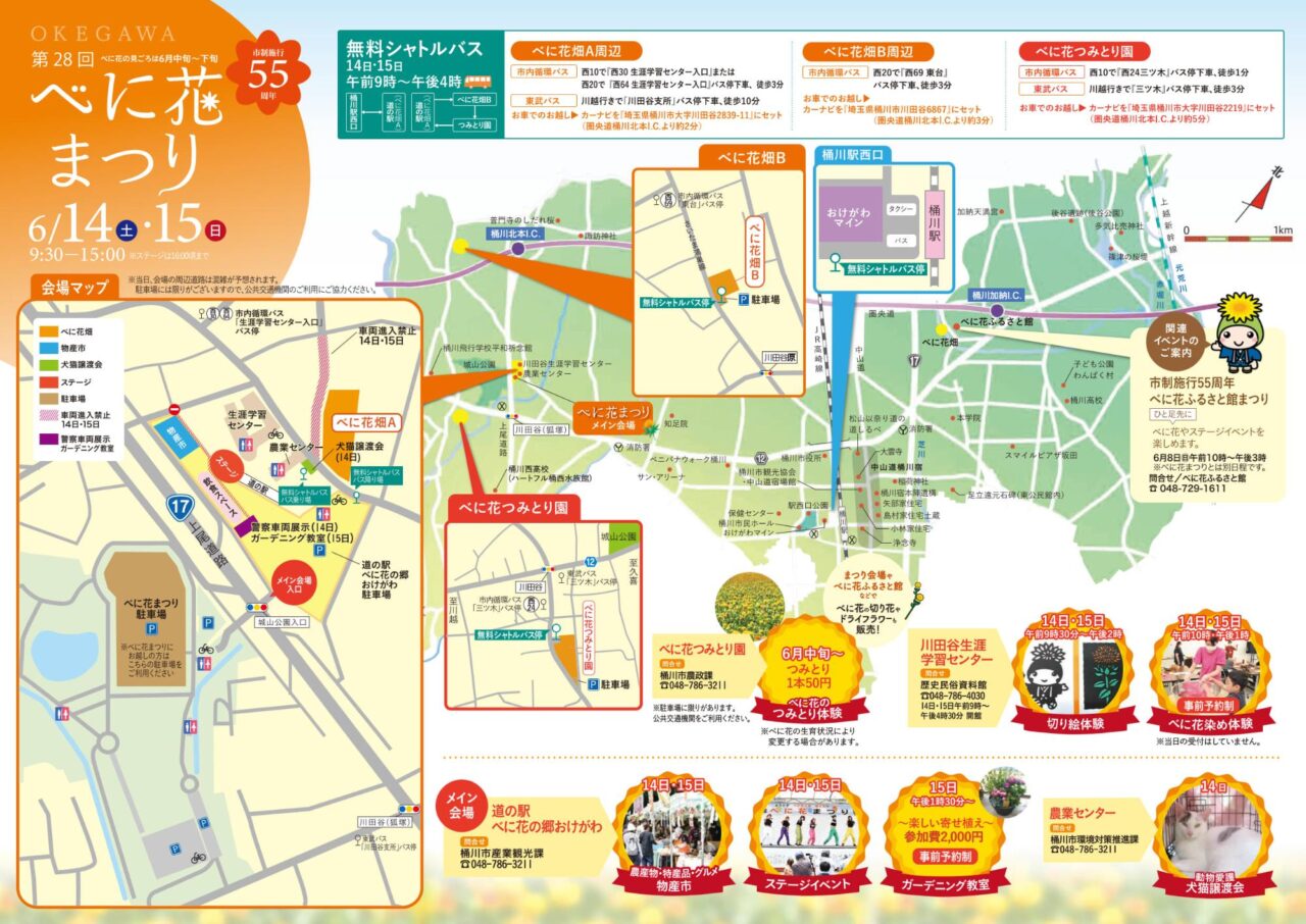 桶川市べに花まつり